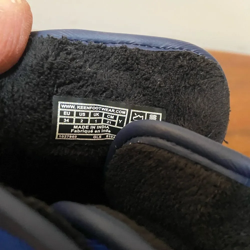 Keen Kids Blue and Black Snow Boots
